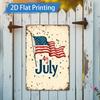 D Aluminum American Flag Sign X Inch Vintage Metal Wall Art for Home Garden Porch Bar
