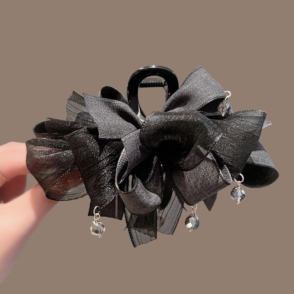 Perlen Charm Krallenclip 13cm Große Haarspange Neue Schleifen-Haarspange Kopfschmuck
