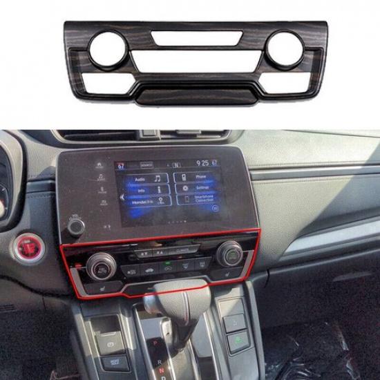 For Honda CR-V 2017- Matte Wood Grain Center Console AC Switch Frame Cover