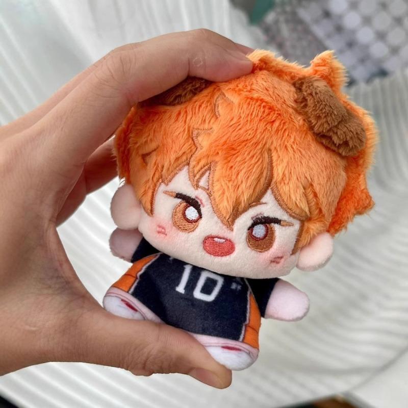 Nuovo Set Bambole Peluche Haikyuu Karasuno 4 Personaggi Hinata Kageyama Tsukishima Yamaguchi 10cm Bambola di Cotone Carina Collezione Fan Squadra Pallavolo Regalo