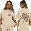 Bubu Dudu Velikost EU Topy Roztomilé tričko Manga Ženy Muži Legrační tričko Grafika Tričko pro volný čas Y2k Streetwear Kreslené gotické oblečení