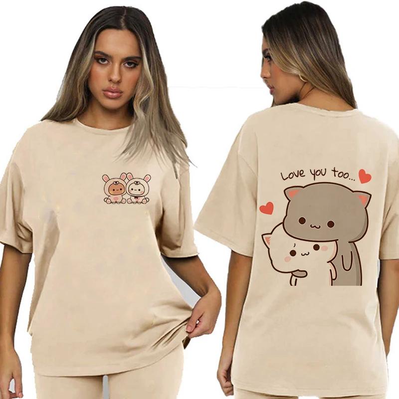Bubu Dudu Velikost EU Topy Roztomilé tričko Manga Ženy Muži Legrační tričko Grafika Tričko pro volný čas Y2k Streetwear Kreslené gotické oblečení
