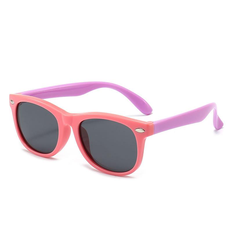 Kids Sunglasses Flexible Polarised Shades Sunglasses Indestructible Silicone Frame & ATC Lens Eyeglasses For Girls Boys