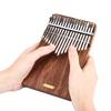 LingTing Kalimba 17 Tasti Pianoforte a Pollice Palissandro Africano con Custodia Kalimba per Principianti "Ascoltare il Mare" LT-K17P