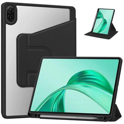 Tablet Case for Honor Pad X8a 11.0 Inch Released 2024 Translucent Back PU Leather Folio Cover with Pencil Slot