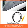Door Seal Soundproof Kit For  Tesla Model 3 Y  2017-2025 Rubber Weather Draft Seal Strip Wind Noise Kit Front Trunk Cover Strip