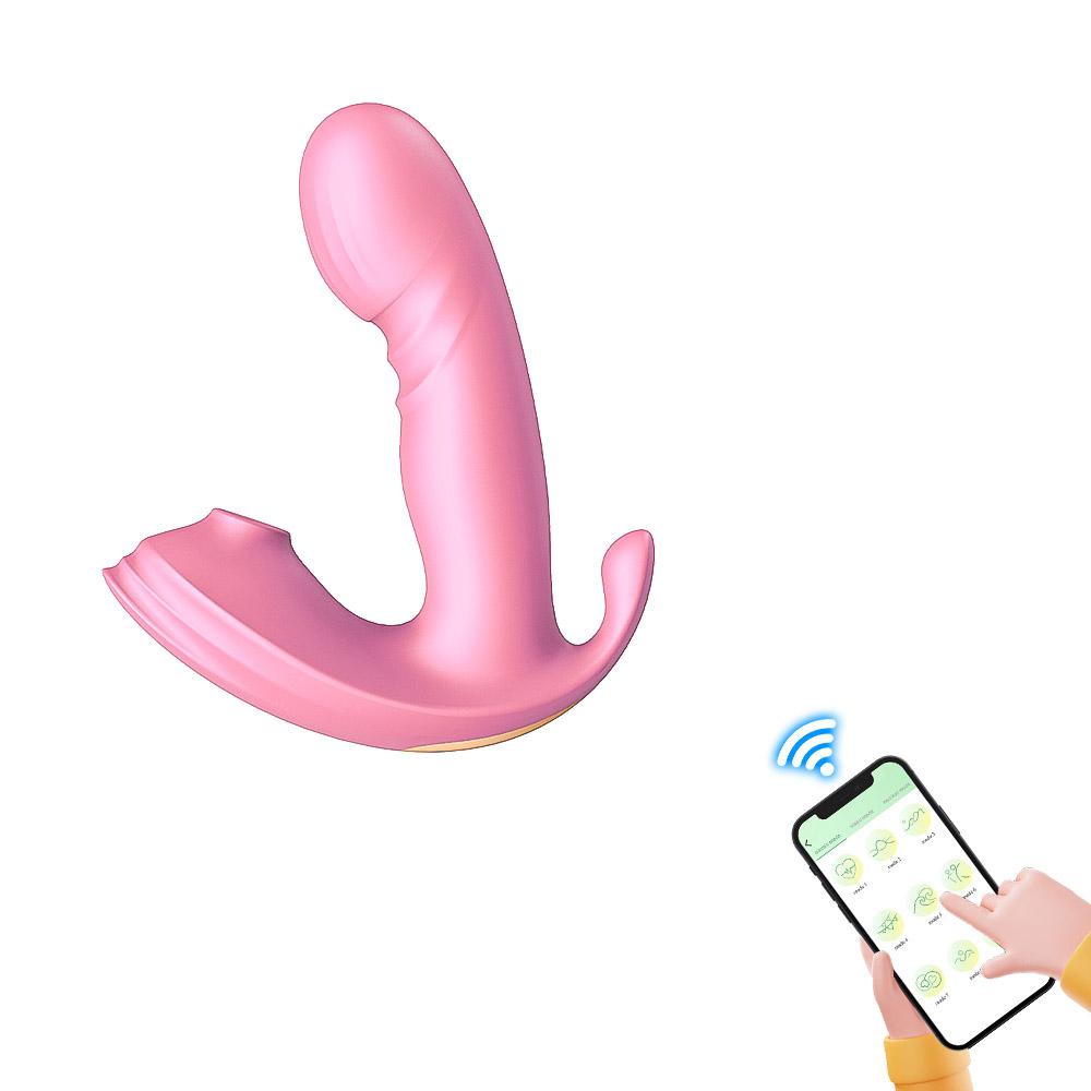 Women's Silicone Suction Penis Anal Plug Three-in-one Vibrator, G-spot Stimulation Masturbator, Adult Sexy Sex Toys, Sex Toys