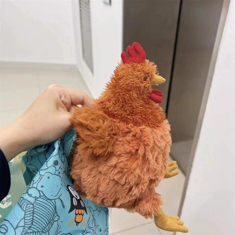 1Pc Cute Soft Stuffed Chicken Home Room Decor Dolls Simulation Funny Plush Chicken Toys For Kid Birthday Christmas Gifts