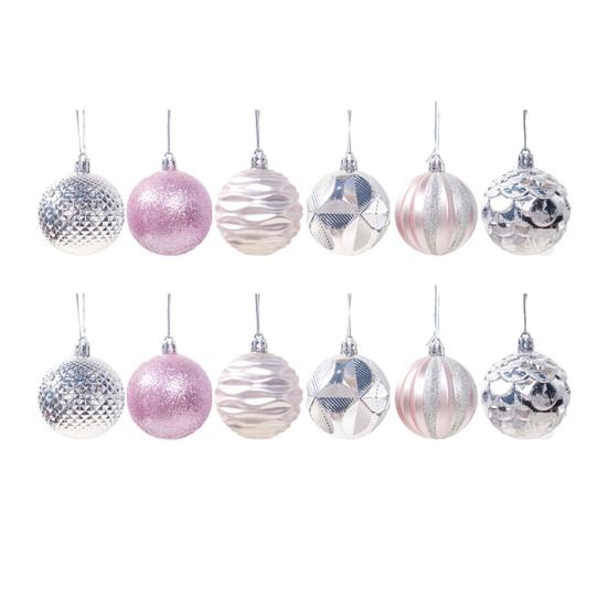 Christmas Hanging Balls Durable Exquisite Lightweight Xmas Baubles Ornaments Christmas Tree Party Home Hanging Decoration Christmas Decor Balls