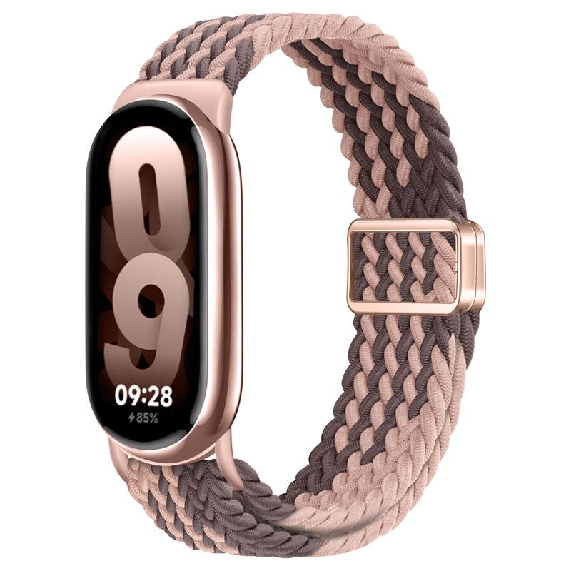Nylon WeavesBraied Strap for Xiaomi Watch 10/9/8 Magnetic Loop Band for Miband 10 9 8 NFC Sport Bracelet Smartwatch Replacement