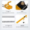 A16P-Steering Wheel Lock Anti-Theft Device Wheel Lock Retractable Double Hooks Car Lock With 2 Keys For Car Security