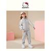 Hellokitty Girls' Sports Suit 2025 New Sports Casual Autumn Outfit for Older Children, Two-Piece Trendy Set for Autumn