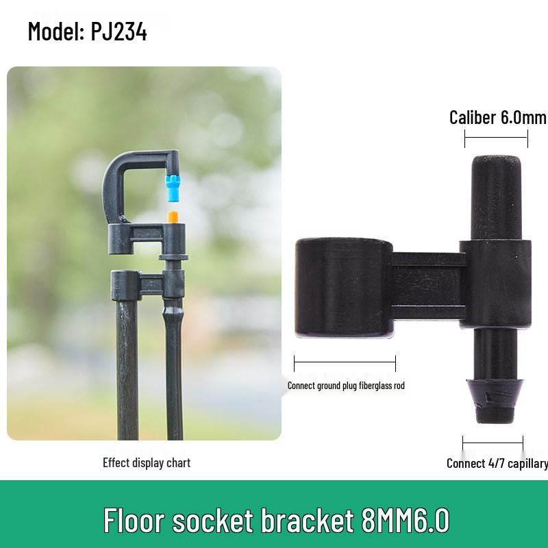Capillary and Micro-Sprinkler Fittings: Single/Double Hooks, Tee, Straight Connector, Drip Stop, Mountain Bracket, Five-Way, Greenhouse.