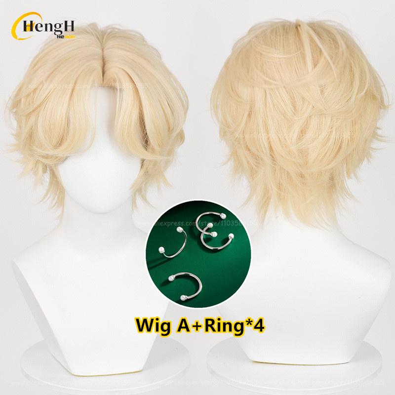 In Stock Anime Till Ivan Luka Sua Mizi Synthetic Hair Cosplay Anime Wigs Heat Resistant Hair Halloween Party Wigs + Free Wig Cap