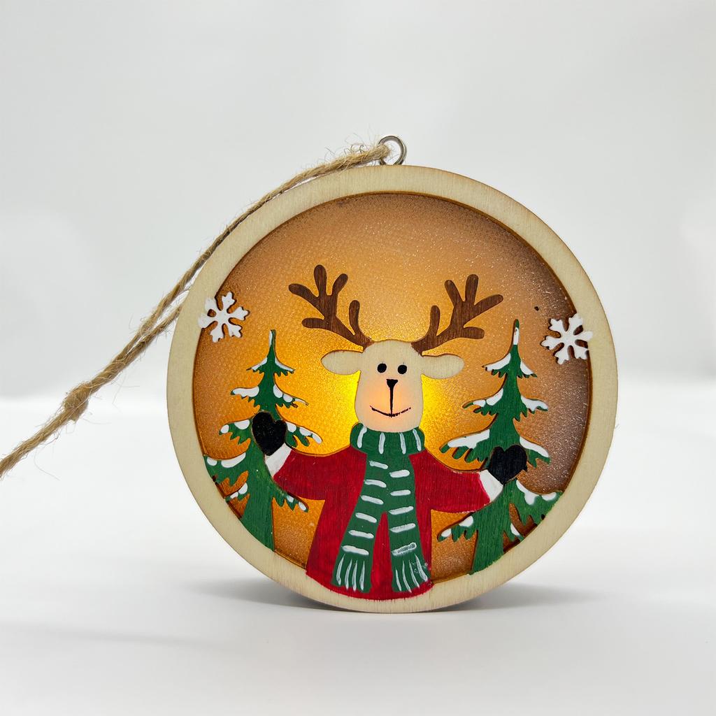 Christmas Gift Led Luminous Old Man Snowman Night Light Wind Light Christmas Desktop Ornament Pendant Ornament