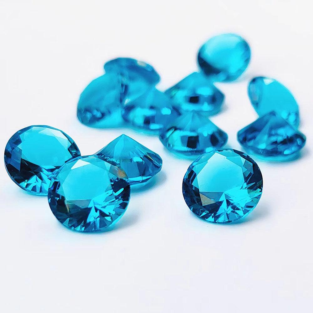 10mm Colorful Crystal Glass Diamond Party Decor Gems Wedding Table Ornaments DIY Accessories Pack of 10