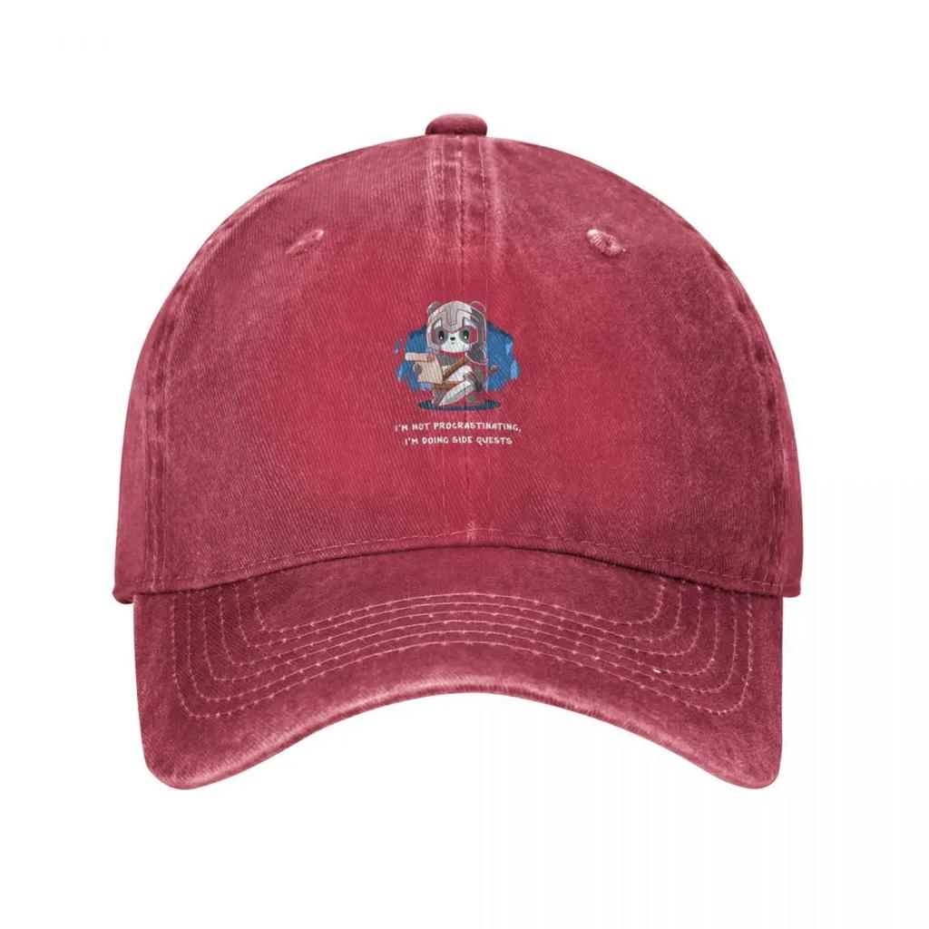 Im Not Procrastinating Im Doing Side Quests Gaming Baseball Cap New In Hat Thermal Visor Anime Hat For Unisex Womens