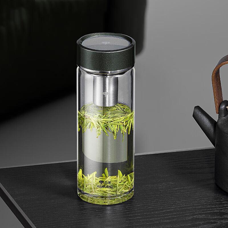 WANXIANG Portable Glass Water Bottle