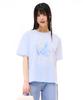 CHASECULT Women'S Cool Graphic Short Sleeve T-Shirt - Sky Blue