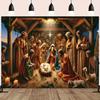 VIKAMA Biblical Scene Theme Tapestry Suitable For Wall Decoration In Family Living Rooms And Bedrooms Home Decoration