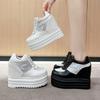 Fashion 2025 Autumn Women High Platform Shoes Height Increasing Casual Shoes 13CM Thick Sole Trainers Breathable Shoes Women Sneakers