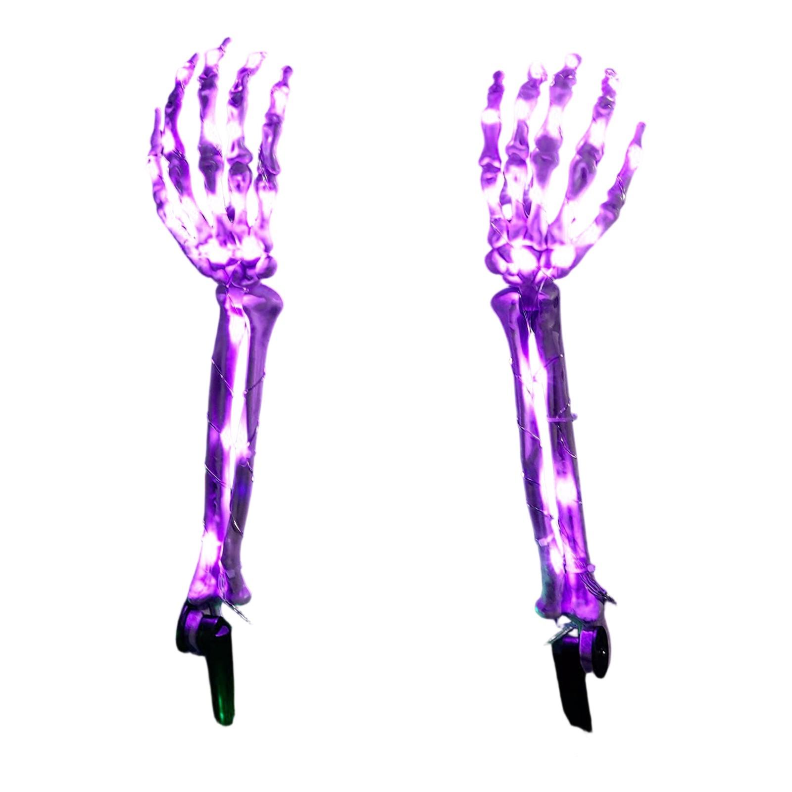 

Halloween Skeleton Hand Led Floor Light Luminous Ghosts Hand Haunted House Escape Room Dress Up Venue Decoration Props Light One Size