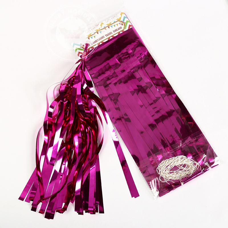 5Pcs/Packs Paper/Foil Tassel Diy Set Garland Ribbon Balloons Baby Shower Birthdays Party Wedding Decoration Balloon Accessories