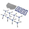Vacuum Sweeper Filter Kit 4 Filter 4 Mop Cloths 8 Side Brush Robot Vacuum Cleaner Side Brush for