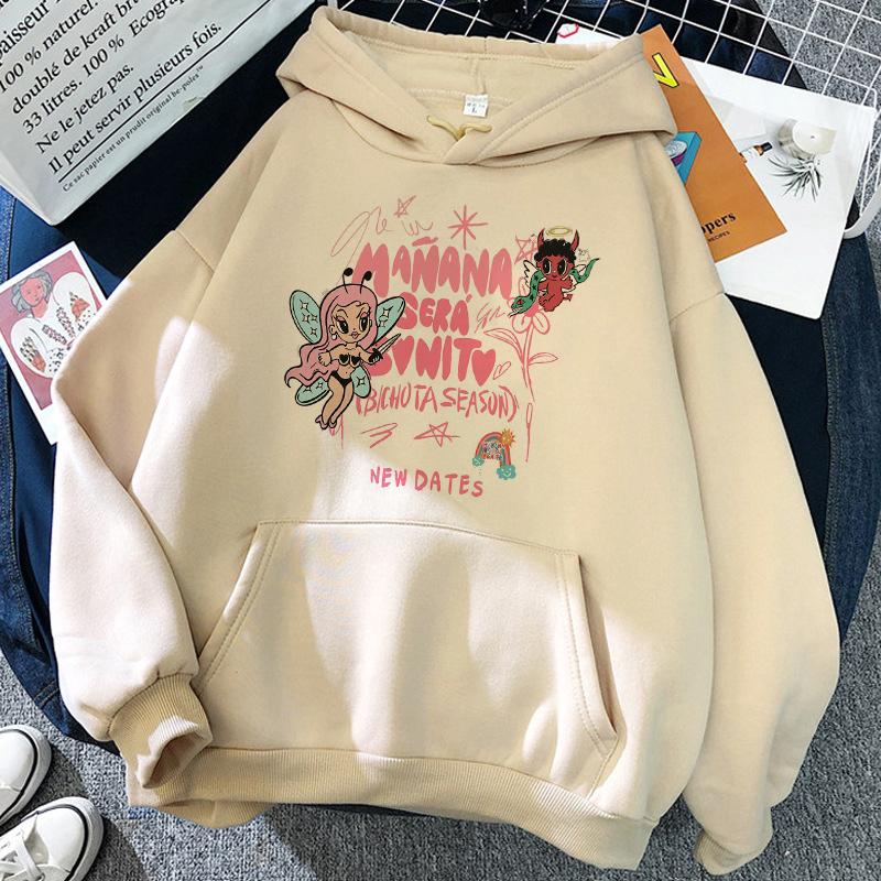 90s Y2k Sweatshirt Woman Hoodie Manana Sera Bonito Bichota Karol G Hoodies Women GraphicTrendy Clothing Streetwear