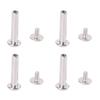 100 Sets Rivets M2 Stainless Steel Multifunctional Hex Nut   Flat Round Head Screw Rivets for Fence