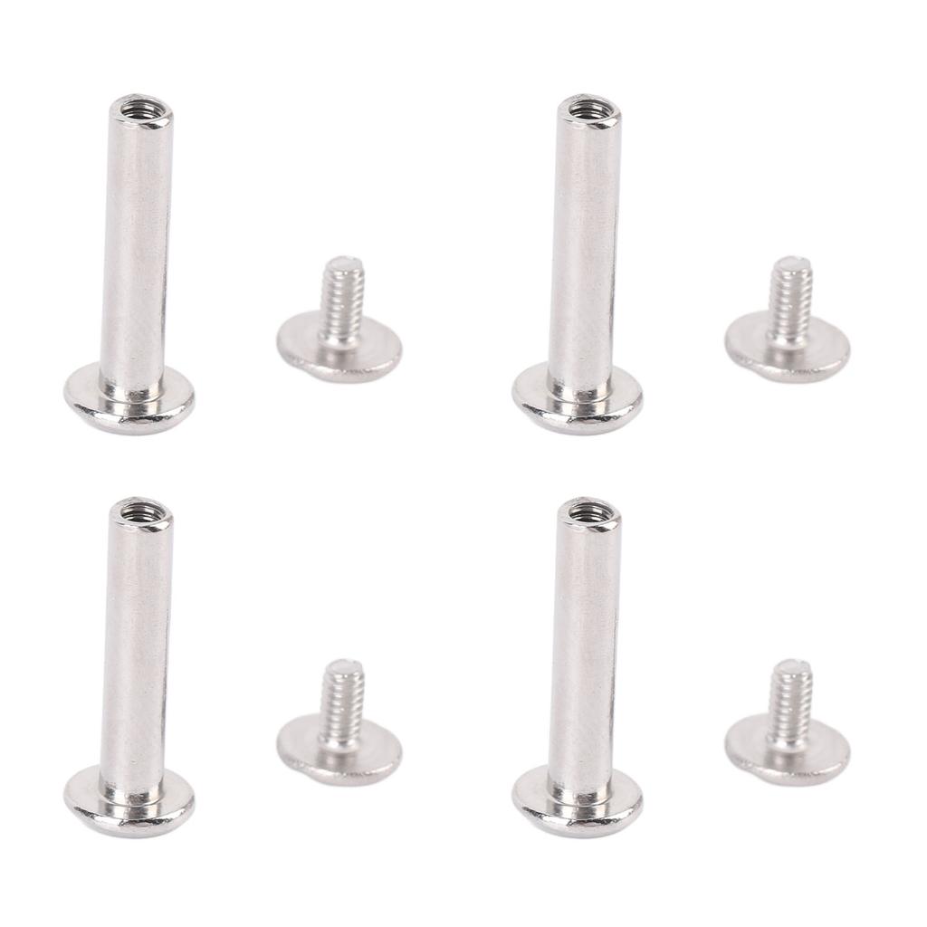 100 Sets Rivets M2 Stainless Steel Multifunctional Hex Nut Flat Round Head Screw Rivets for Fence