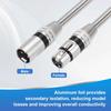 DMiotech XLR To XLR 22AW G OFC Female To Male Microphone Cable Mic Cord Wire Connector for Speaker Mixer Studio PA 1 Foot 20-Pack Cable, 3-Pin System,