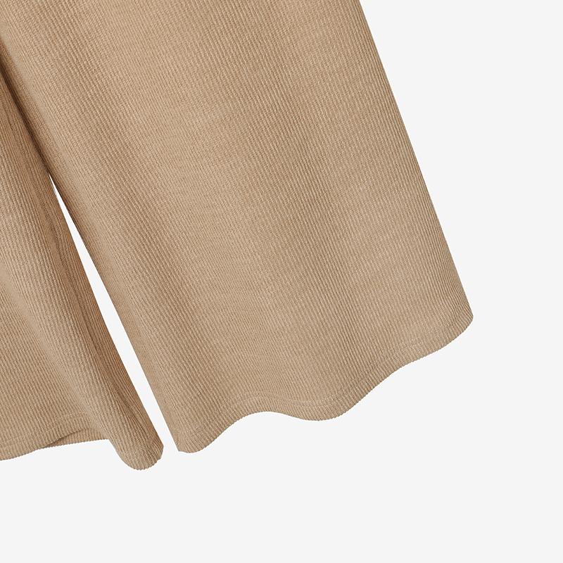 ZANZEA Damen Langarm Rollkragen Bluse und Hose Herbstpullover Zweiteilige Anzugsets