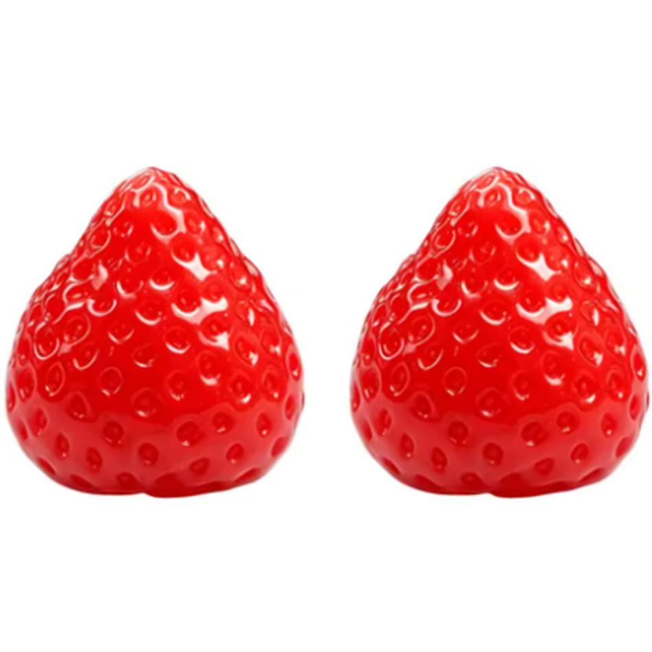 Realistic Simulation Strawberry Squishy Squeeze Toy Anti-Stress Squishy Strawberry Toy Slow Rebound Fruit Fidget Toy