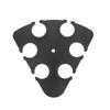 Gooermi 6-Hole Microphone Stand Tray for Handheld Mics with Anti-slip Rings and 3/8 To 1/4 Thread Adapters