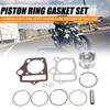 52.4mm Piston Ring Gasket Set, KIMISS Engine Parts Piston Set Metal Piston Ring Kit