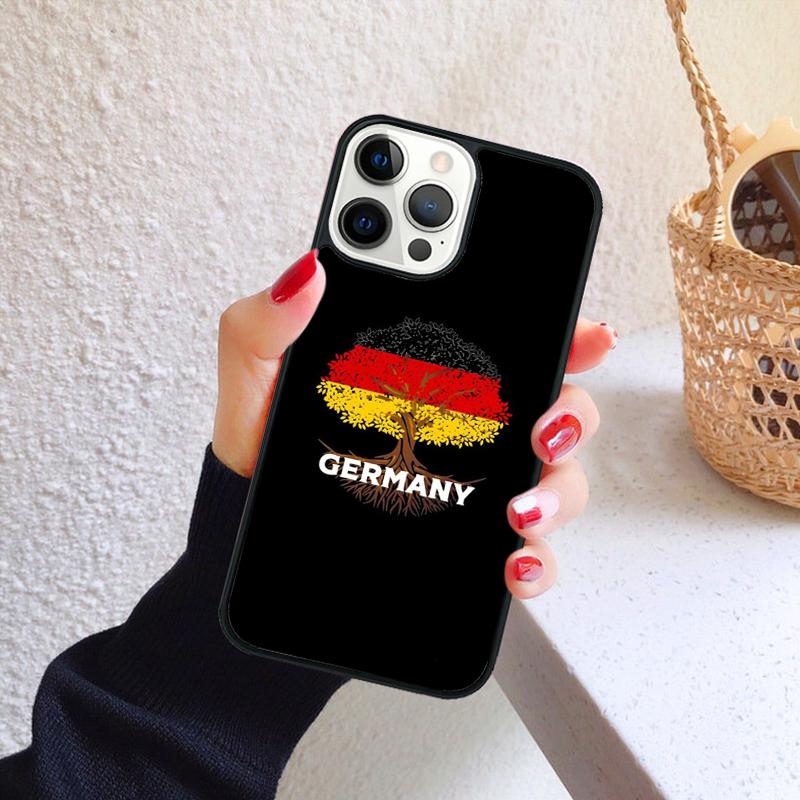 Germany Flag National Emblem Phone Case for iPhone 17 Air 16 PRO MAX 15 14 PLUS 11 12 13 Back Cover Fundas Shell