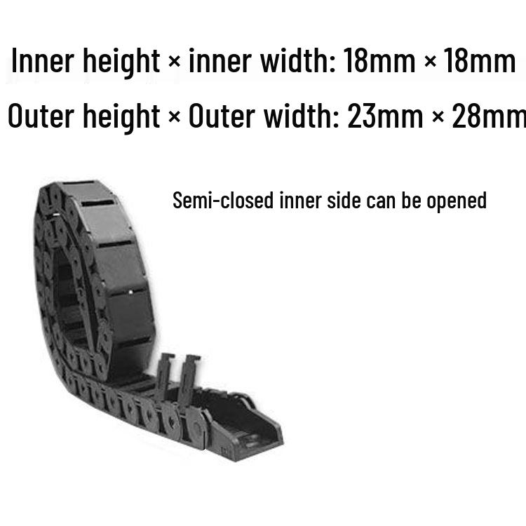 Nylon Drag Chain for Wire Guiding in Engraving Machines