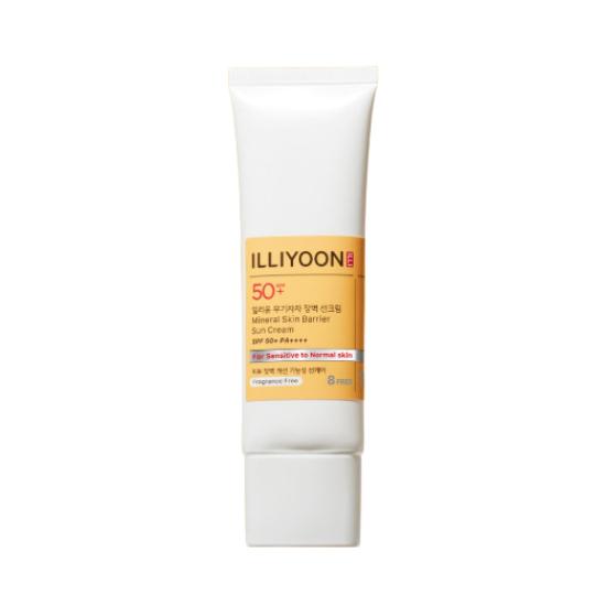 ILLIYOON Mineral Barrier Sunscreen SPF50+ Unscented Low Irritation Physical Sun Cream 50ml