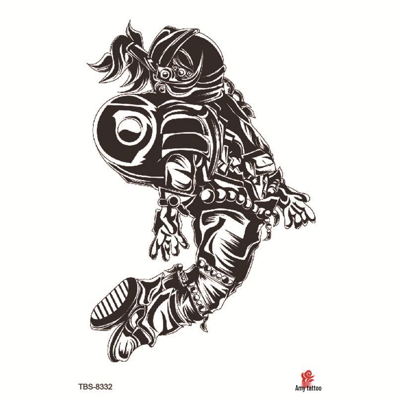 Set mic de tatuaje autocolante totem și simbol impermeabile pentru antebraț