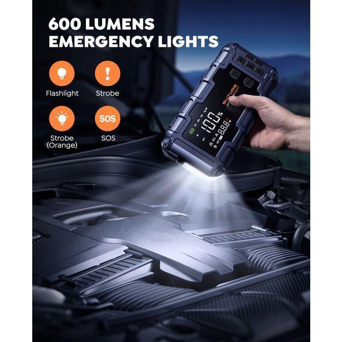 Autobatterie-Booster - BAZARLAND30 - 160PSI - 26800mAh - Schnellladung 45W - Universell