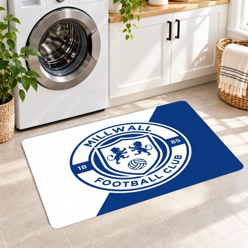 Flannel Kitchen Mat Millwall Football Soft Area Rug Non Slip Floor Carpet Home Decoration