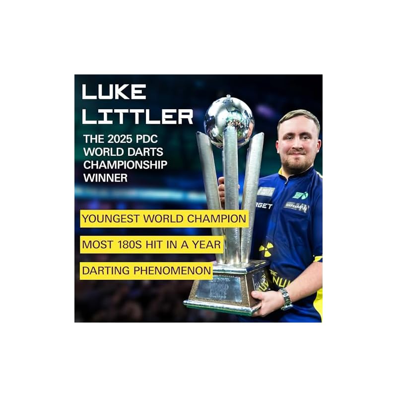 TARGET Darts LUKE LITTLER WORLD CHAMPION KFLEX Flight & Shaft System, No.2/No.6, KFLEX All-in-One Flight 3-Pack, Short (19mm)/In-Bite (26mm)/Medium