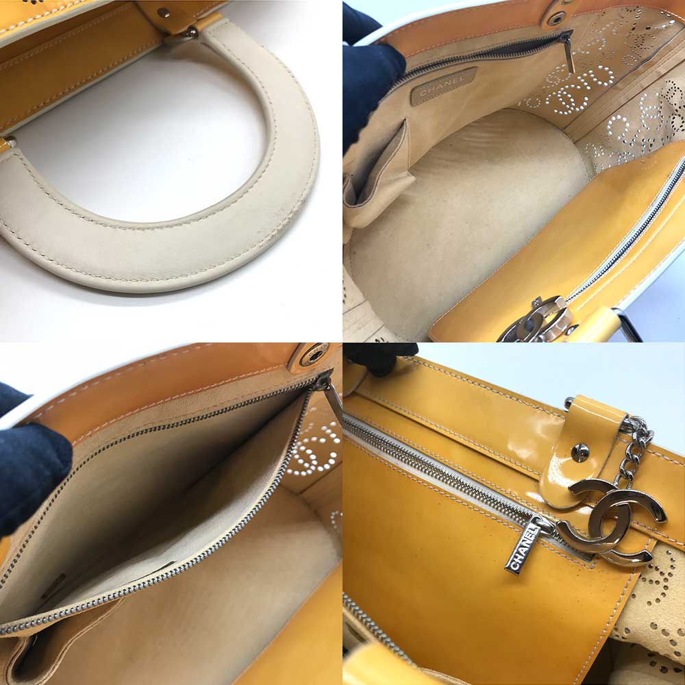 Used CHANELHandbag enamel unisex