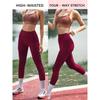High-waisted Yoga Pants, European and American Style, Leopard Print, Spring and Autumn Milk Silk, Nine-inch Pants, Nude-feeling Yoga Leggings
