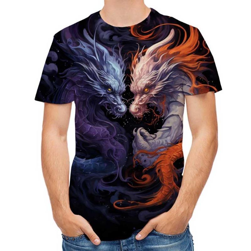 

Мужская футболка с коротким рукавом и 3D-принтом, футболка с повседневным узором, оверсайз, дышащий спортивный топ XS