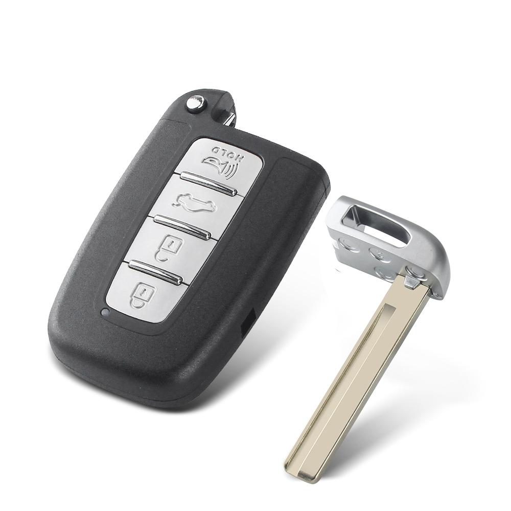 KEYYOU For Kia Forte Soul Rio Borrego Sorento Optima For Hyundai I30 IX35 Sonata Genesis Equus Veloste Smart Remote Key Shell