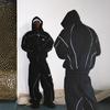 Módní Unisex Větrovka s Potiskem Písmen Sportovní Mikina Set