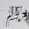 G1/2" Dual Control Water Tap, Stainless Steel 2-Way Wall Mount Faucet for Washing Machine & Garden, Leakproof