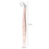 Stainless Steel False Eyelash Tweezers Anti-static With Leather Case Lashes Extension Tweezer High Precision Cartoon